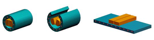 旋转马达摊平图 旋转马达摊平图
